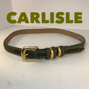 Carlisle 100% leather croc embossed